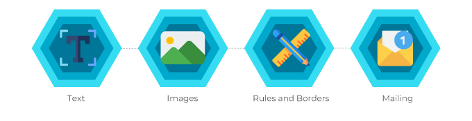 Typesetting hex graphic