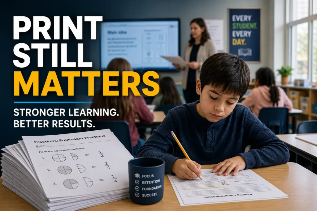 Print Isn’t Dead in K-12 Education