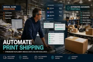 Web-to-Print Shipping Automation